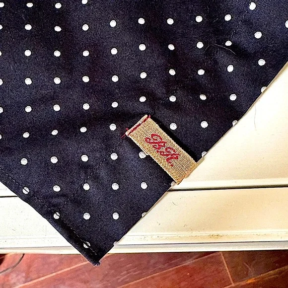 NWT!! Men's Banana Republic Heritage Collection Black Polka Dot Shirt Sz- L/Tall - Picture 2 of 8